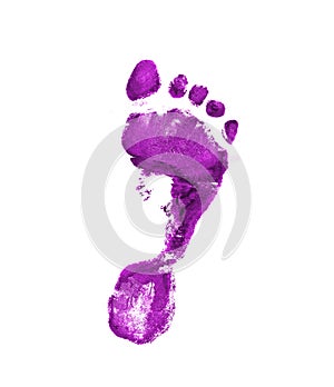 Violet footprint photo