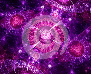 Violet fractal background