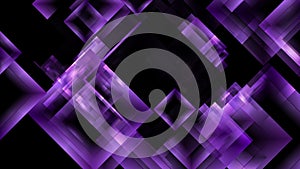Violet glossy squares abstract hi-tech motion background
