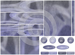 Violet Gray Web Template Elements