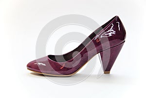 Violet high heels shoes