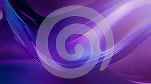 Violet and indigo glowing layers moving in harmony, smooth and fluid