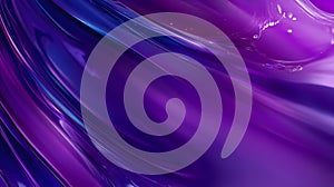 Violet and indigo glowing layers moving in harmony, smooth and fluid