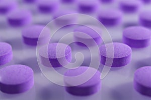 Violet Isolated Pills Texture