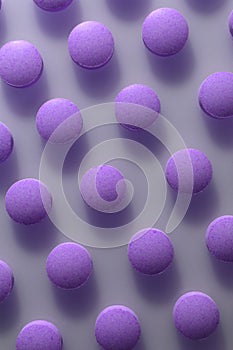 Violet Isolated Pills Texture