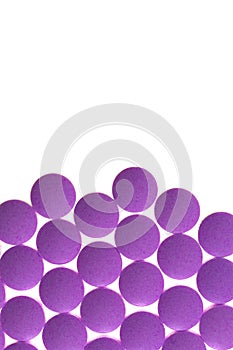 Violet Isolated Pills Texture