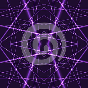 Violet Laser Beams Seamless Background