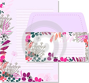 Violet letter set