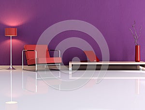 Violet living room