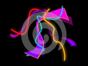 Violet luminescent lines