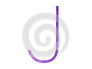 Violet megrim font letter j logo icon