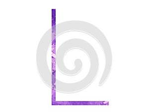 Violet megrim font letter l logo icon