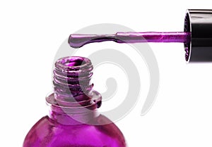 Violet nail polish
