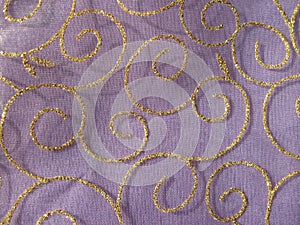Violet organza fabric texture