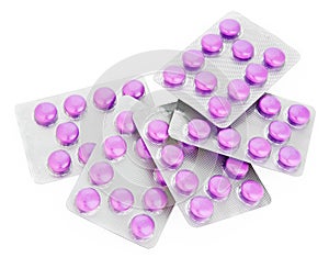 Violet Pills in blister (bubble) pack