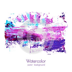 Violet, pink, purple, magenta, blue watercolor texture vector
