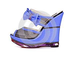 Violet platform shoes