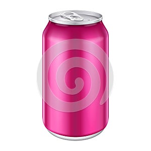 Violet Purple Magenta Pink Metal Aluminum Beverage Drink Can 500ml. Ready For Your Design. Product Packing