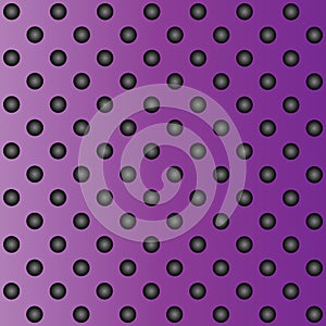 Violet or purple metal stainless steel aluminum perforated pattern texture mesh background