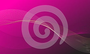 violet purple pink color lines curves wave with gradient abstract background