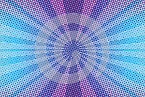 Violet rays pop art background