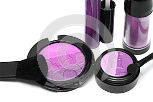 Violet set for make-up