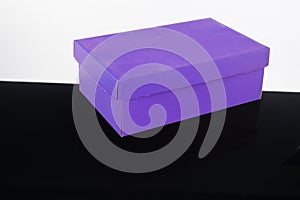 Violet shoe box black floor