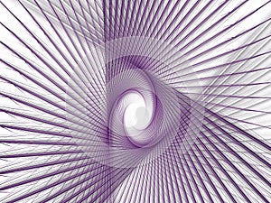 Violet spiral and fractal