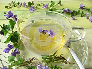 Violet tea photo