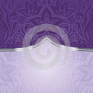 Violet vintage invitation design