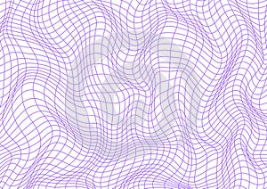 Violet wavy lines pattern on white background