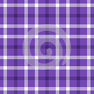 Violet white plaid pattern - seamless vector texture