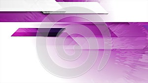 Violet and white tech geometric grunge motion animated background