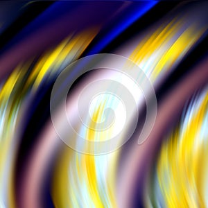 Violet white yellow hypnotic lines, abstract background