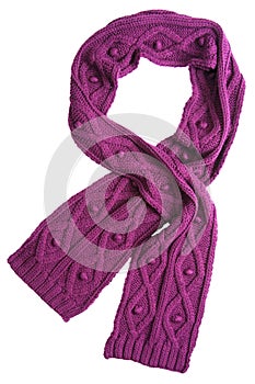 Violet wool scarf