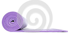 Violet Yoga mat in White background