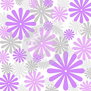 Violets floral pattern