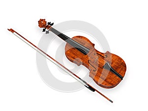 Violin 3d rendering