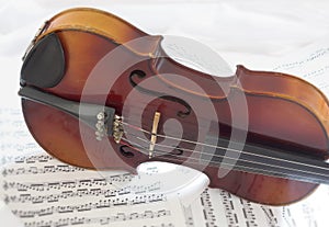 Violin Body with sheet music