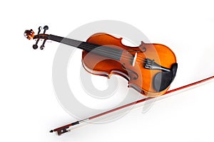 Violin and bow photo