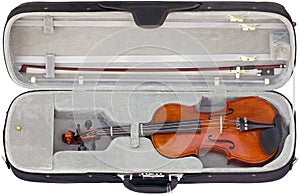 Violin in the box cutout