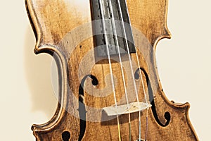Violin details - Isolated violin