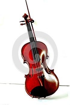 Violin with fiddle stick
