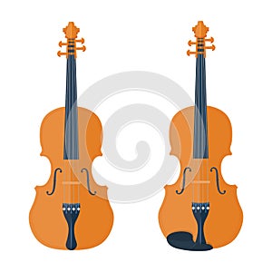 Violin illustration isolated on a white background