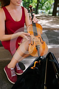 Violin instrument classical music performance