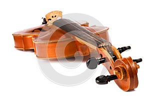 Violin isolated on white