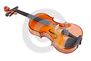 Violin isolated on white background