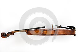 violin isolated on white background, musical instrument