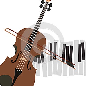 Violin musical instrument pattern