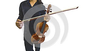 Violin on musician